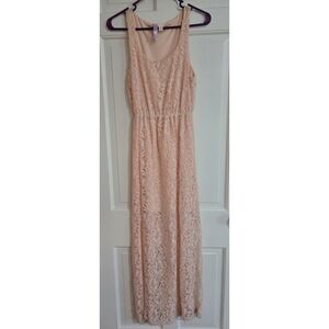 Francesca's Alya Pink High-low Tanktop Dress with Skirt Slits